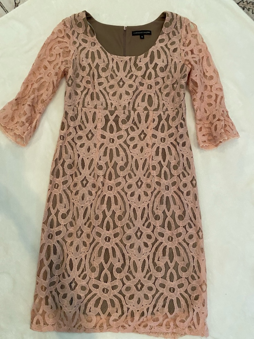 Office by Isaac Mizrahi Blush Pink Lace Sheath Dress